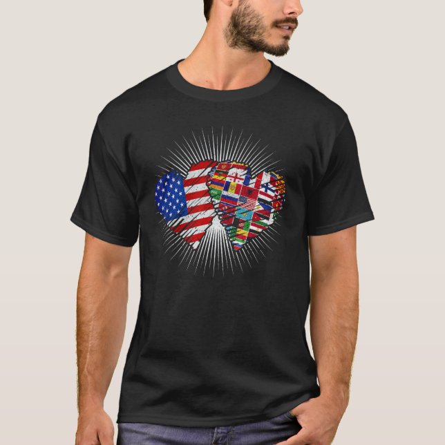 Flags of the Countries of the World International  T-Shirt (Front)