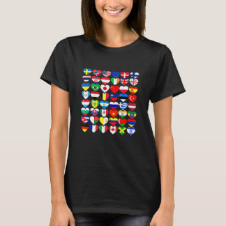 Flags Of The Countries Of The World International  T-Shirt