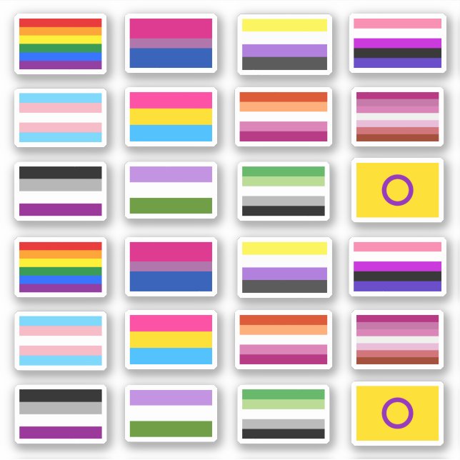 Flags of the LGBTQ pride movements (Front)