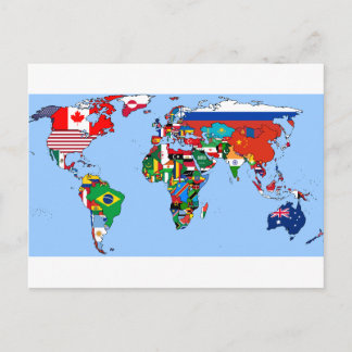 Flags of the World 2014 Postcard