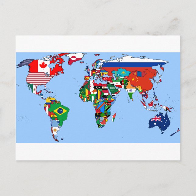 Flags of the World 2014 Postcard (Front)