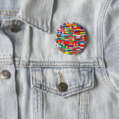 FLAGS OF THE WORLD 6 CM ROUND BADGE (In Situ)