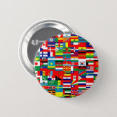 FLAGS OF THE WORLD 6 CM ROUND BADGE (Front & Back)