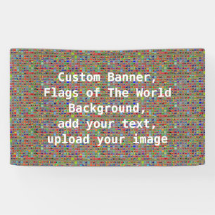 Flags of The World Background, Custom Banner