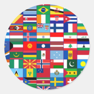 Flags of the World Classic Round Sticker