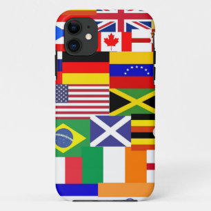 Flags of the world collage iPhone 11 case