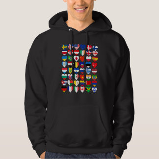 Flags Of The World International Flags Country Fla Hoodie