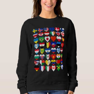 Flags Of The World International Flags Country Fla Sweatshirt