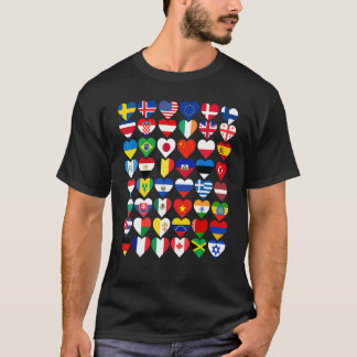 Flags Of The World International Flags Country Fla T-Shirt