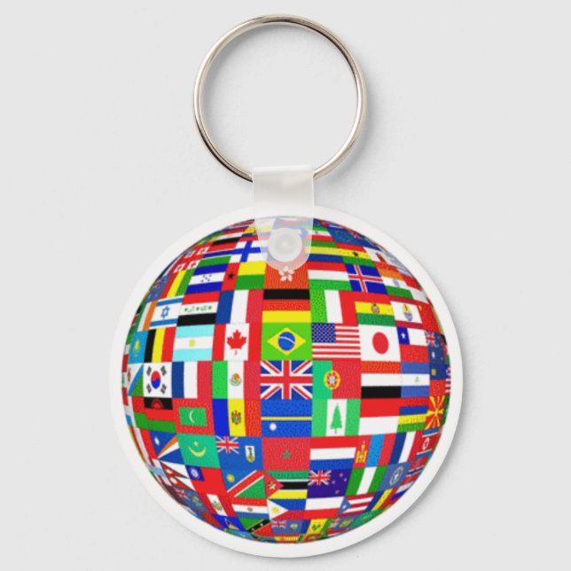 Flags of the World Key Ring (Front)