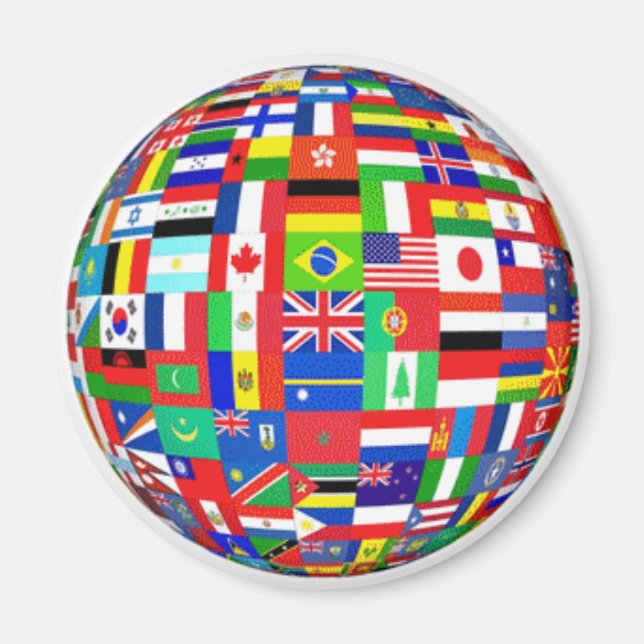 Flags of the World Magnet (Front)