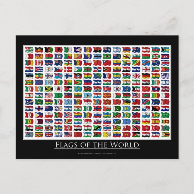 Flags of the world - Postcard (Front)