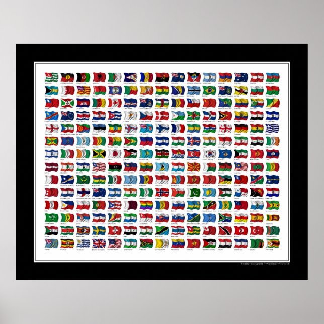 Flags of the World - Poster updated 2011 (Front)