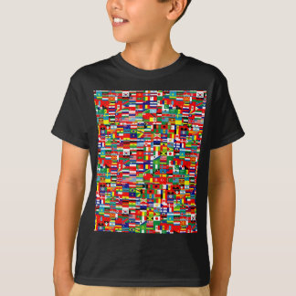 FLAGS OF THE WORLD - printed front and back T-Shirt