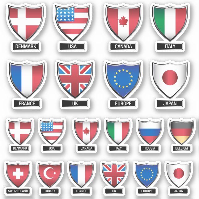 Flags of the World Shield (Front)