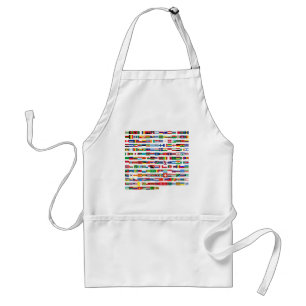 Flags of the world standard apron