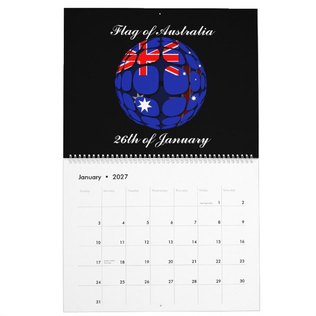 Flags of the World Wall Calendar 2015 (Jan 2027)