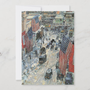 Flags on 57th Street by Frederick Childe Hassam