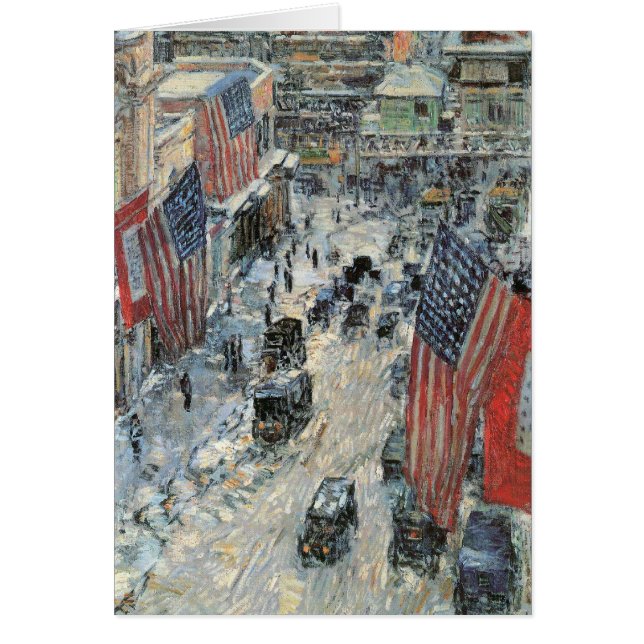 Flags on 57th Street by Frederick Childe Hassam (Front)