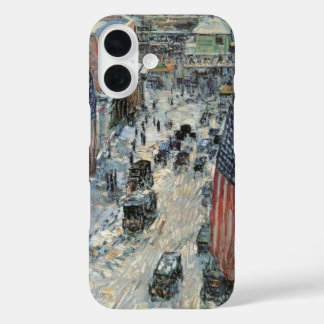 Flags on 57th Street by Frederick Childe Hassam iPhone 16 Case