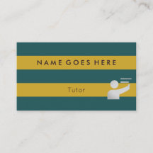 "Flags" Tutor Business Cards