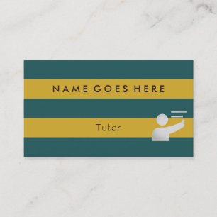 "Flags" Tutor Business Cards