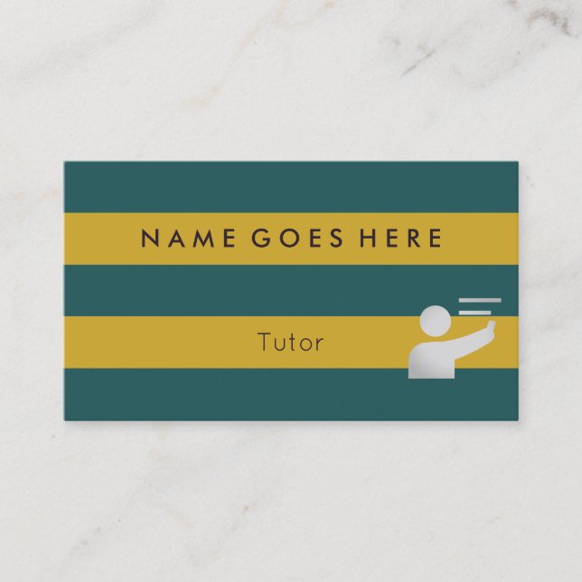 "Flags" Tutor Business Cards (Front)