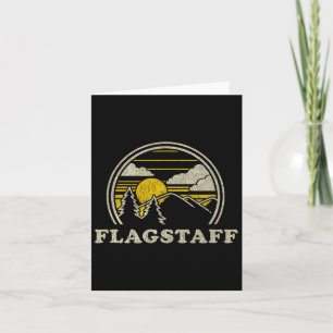 Flagstaff Arizona Az T Shirt Vintage Hiking Mounta Card