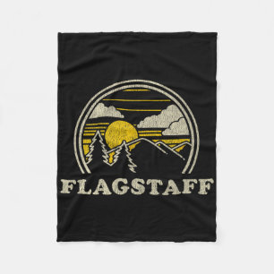 Flagstaff Arizona Az T Shirt Vintage Hiking Mounta Fleece Blanket