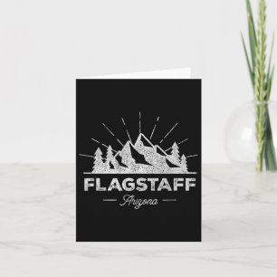 Flagstaff Arizona Az T Shirt Vintage Hiking Retro Card