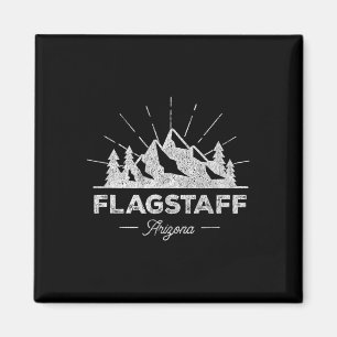 Flagstaff Arizona Az T Shirt Vintage Hiking Retro Magnet