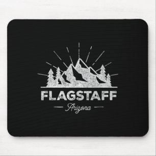 Flagstaff Arizona Az T Shirt Vintage Hiking Retro Mouse Pad