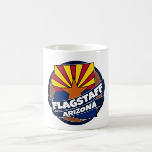 Flagstaff Arizona flag burst coffee mug