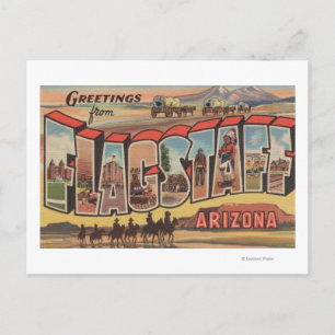 Flagstaff, Arizona - Large Letter Scenes Postcard