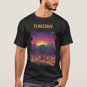 Flagstaff Arizona Mountains Retro Travel T-Shirt