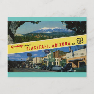 FLAGSTAFF ARIZONA ON U.S. HWY. 66  POSTCARD