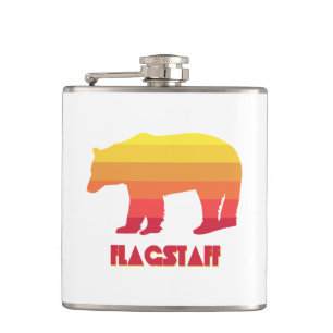 Flagstaff Arizona Rainbow Bear Hip Flask