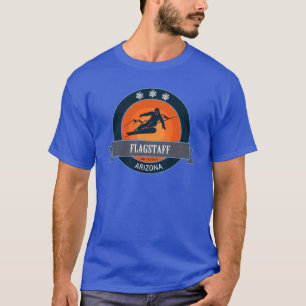 Flagstaff Arizona Snowboarder Badge T-Shirt