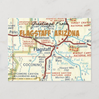 Flagstaff Arizona Vintage Postcard