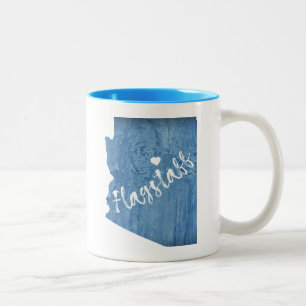 Flagstaff Arizona Wood Grain Two-Tone Coffee Mug