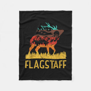 Flagstaff - love nature vintage hiking 70s 80s  fleece blanket