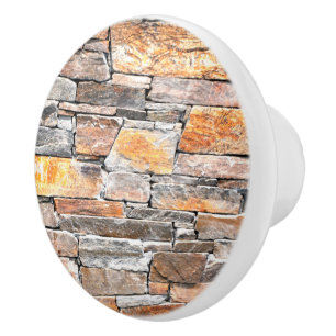 Flagstone   natural stone pattern   bricks ceramic knob