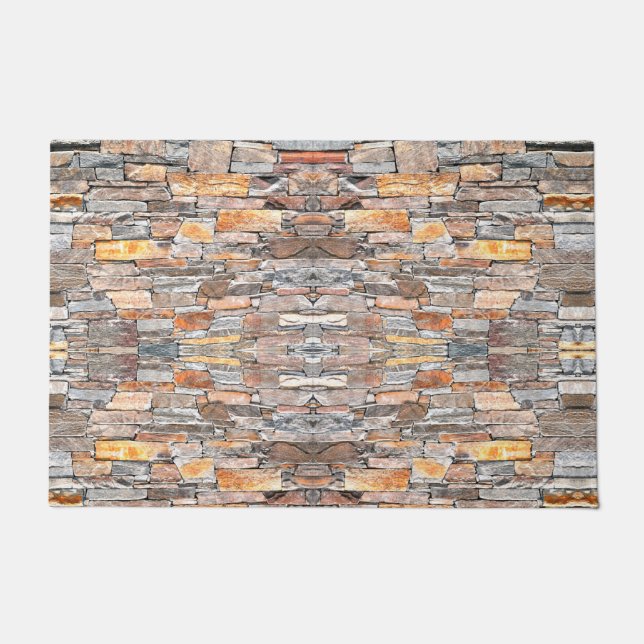 Flagstone | natural stone pattern | bricks doormat (Front)