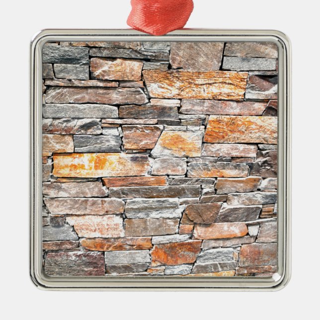 Flagstone | natural stone pattern | bricks metal tree decoration (Front)