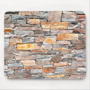 Flagstone natural stone pattern bricks mouse pad