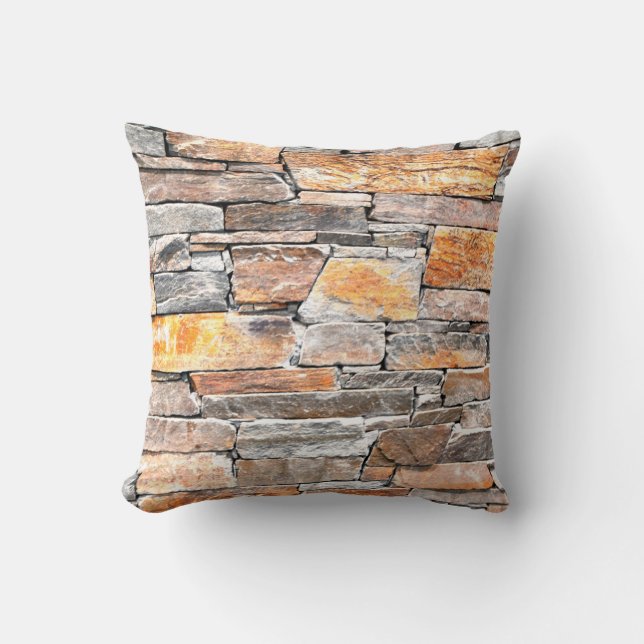 Flagstone pattern, natural stone  cushion (Front)
