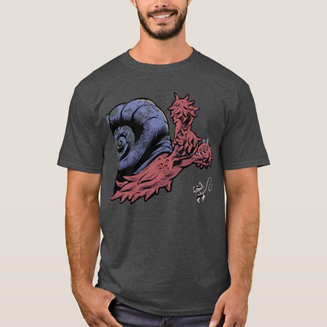 Flails the Space Snail tee (Front)