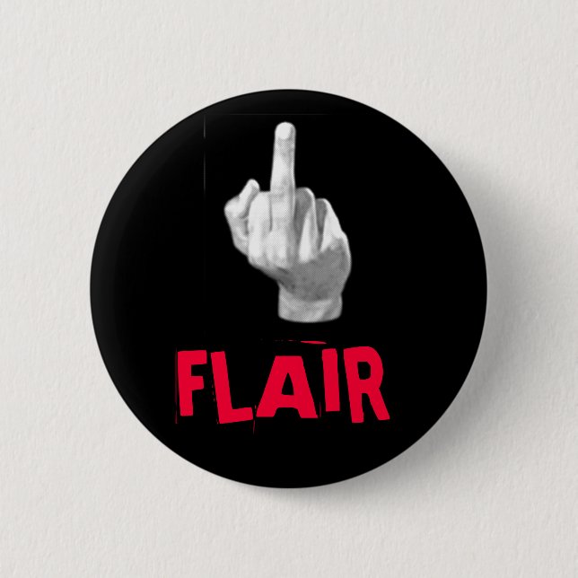 FLAIR~! 6 CM ROUND BADGE (Front)
