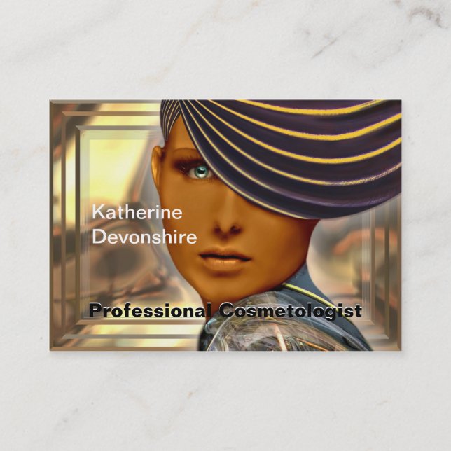 Flairnstar Professional Cosmetologist Business Card (Front)