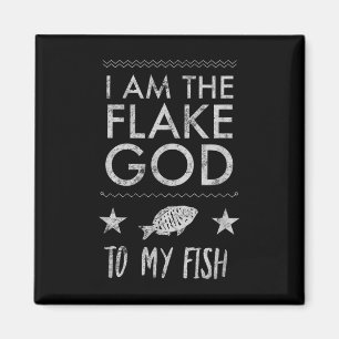 Flake God Aquarium Fish Tank Aquarist Funny Gift Magnet